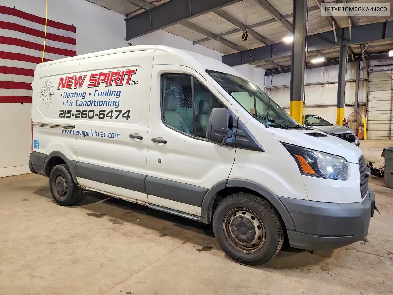 2016 Ford Transit T-150 VIN: 1FTYE1CM0GKA44300 Lot: 60151026