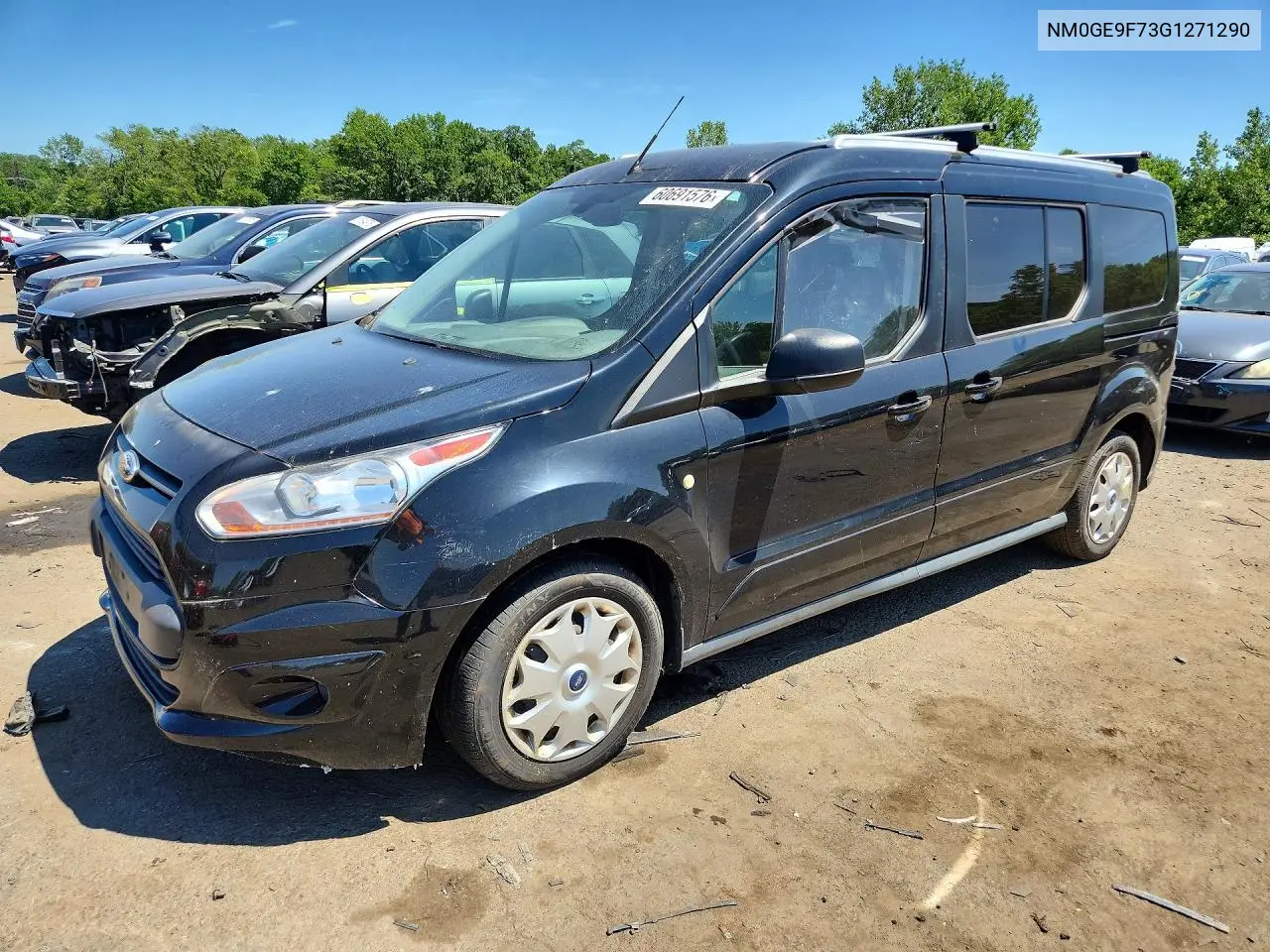 2016 Ford Transit Connect Xlt VIN: NM0GE9F73G1271290 Lot: 60691576