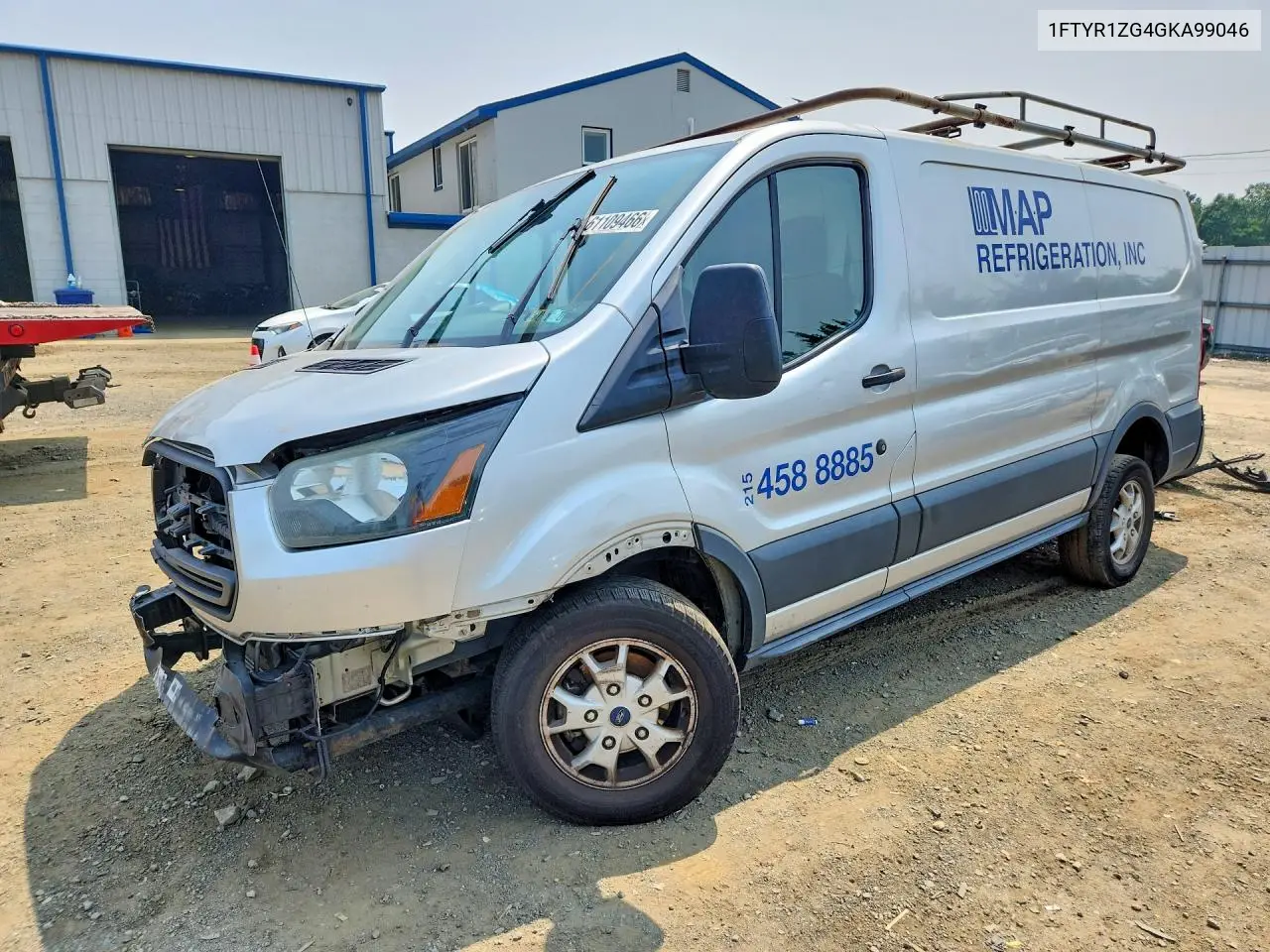2016 Ford Transit T-250 VIN: 1FTYR1ZG4GKA99046 Lot: 61109466