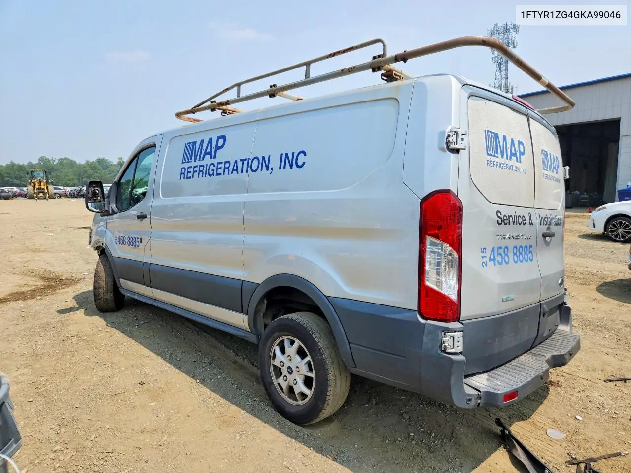 2016 Ford Transit T-250 VIN: 1FTYR1ZG4GKA99046 Lot: 61109466