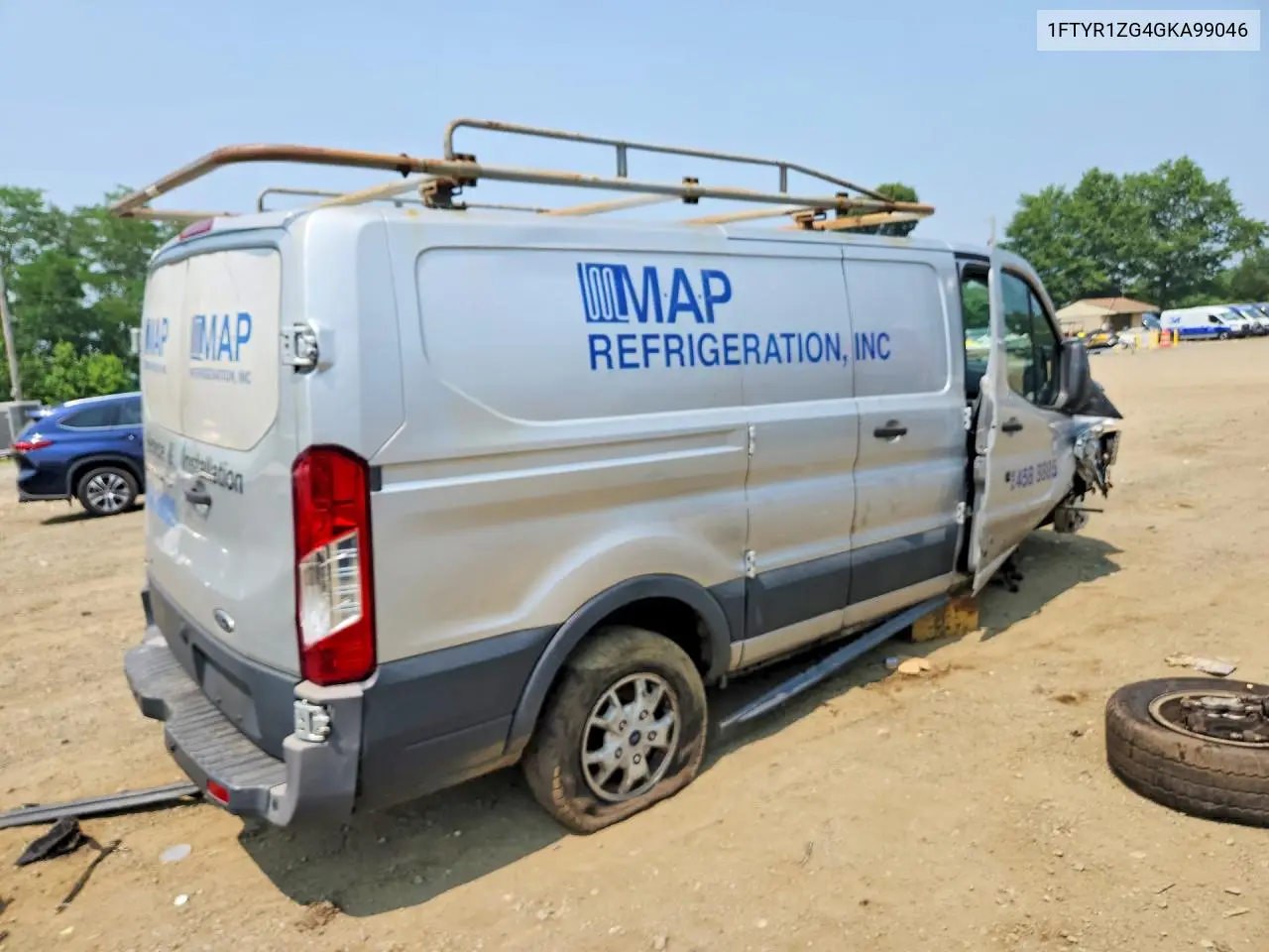 2016 Ford Transit T-250 VIN: 1FTYR1ZG4GKA99046 Lot: 61109466