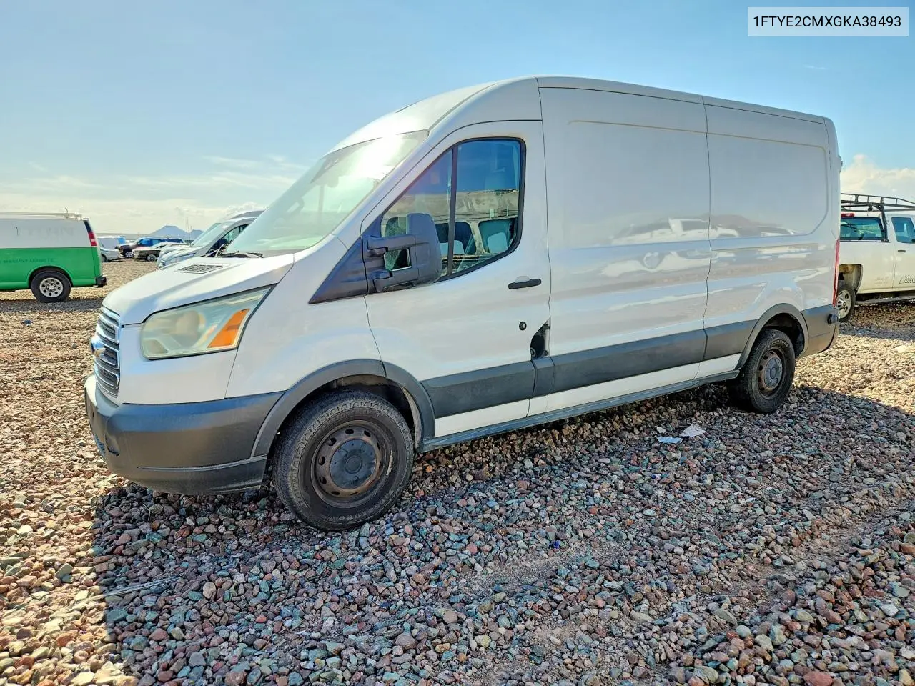 2016 Ford Transit T-150 VIN: 1FTYE2CMXGKA38493 Lot: 61400156