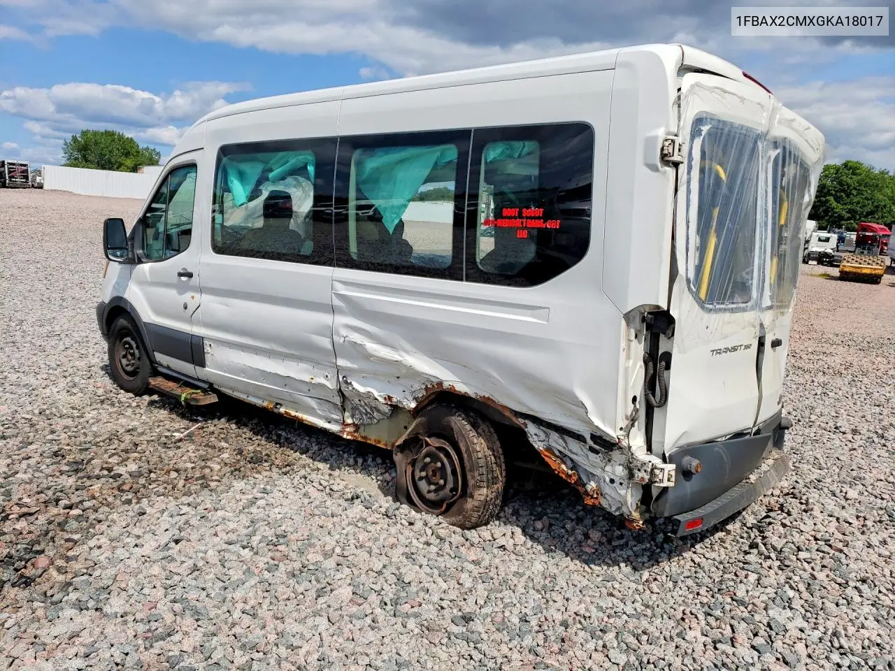 2016 Ford Transit T-350 VIN: 1FBAX2CMXGKA18017 Lot: 61761306