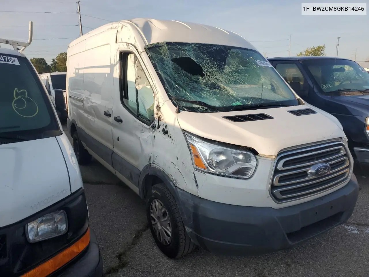 2016 Ford Transit T-350 VIN: 1FTBW2CM8GKB14246 Lot: 72069355