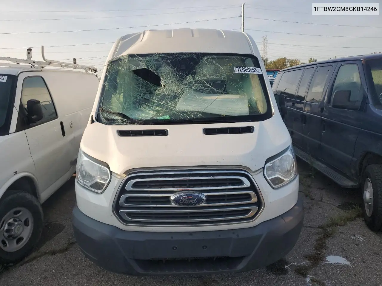 2016 Ford Transit T-350 VIN: 1FTBW2CM8GKB14246 Lot: 72069355
