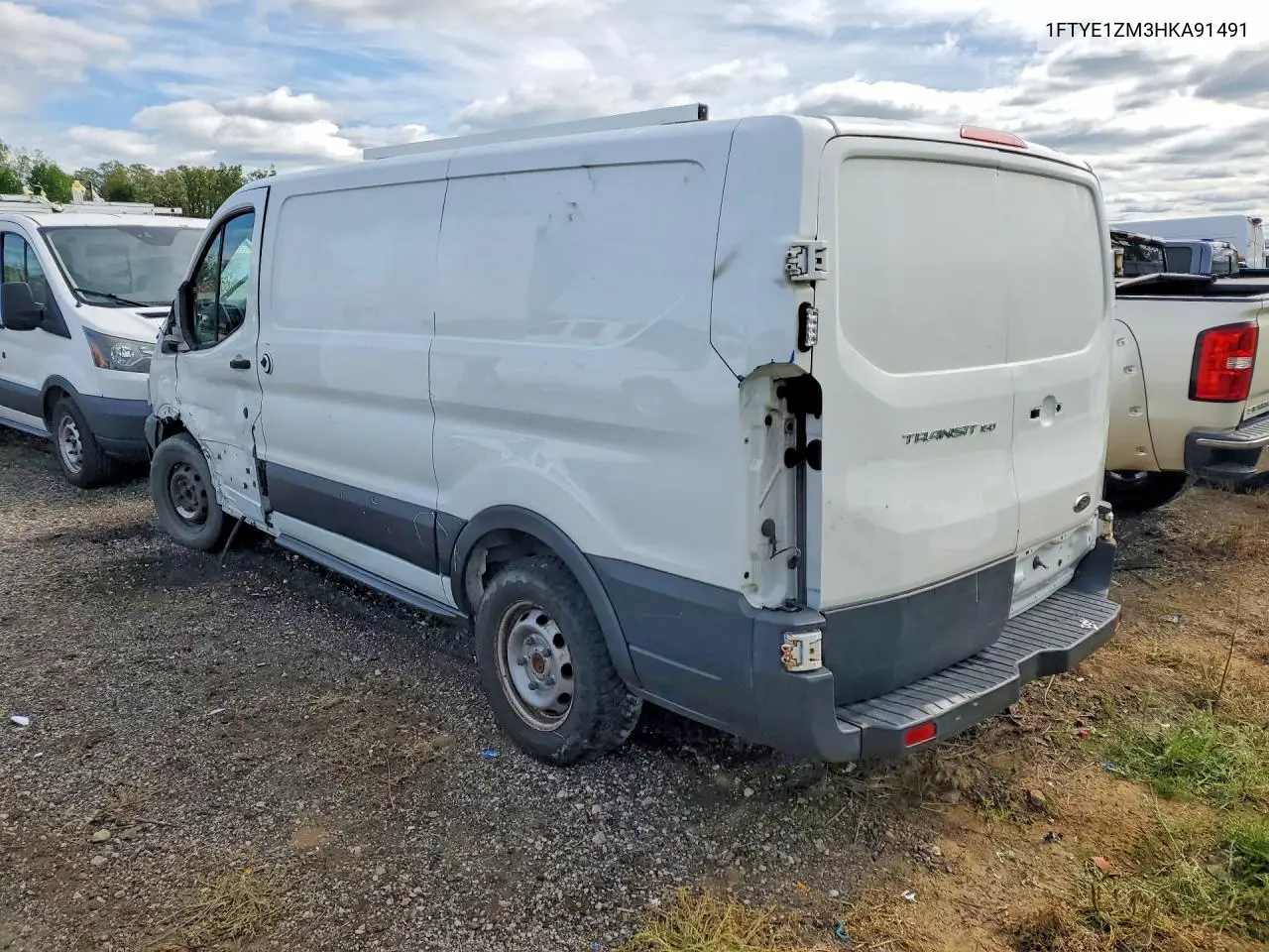 2017 Ford Transit 150 Delivery Van VIN: 1FTYE1ZM3HKA91491 Lot: 52955336