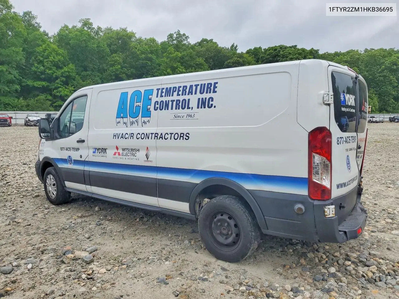 2017 Ford Transit T-250 VIN: 1FTYR2ZM1HKB36695 Lot: 57894196
