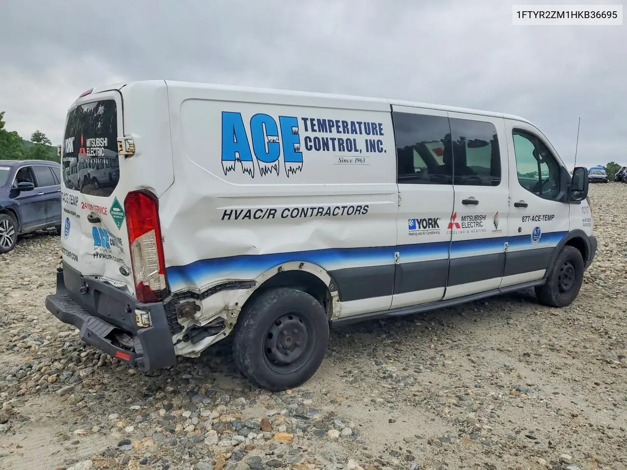 2017 Ford Transit T-250 VIN: 1FTYR2ZM1HKB36695 Lot: 57894196