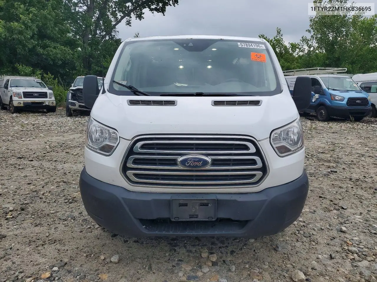 2017 Ford Transit T-250 VIN: 1FTYR2ZM1HKB36695 Lot: 57894196