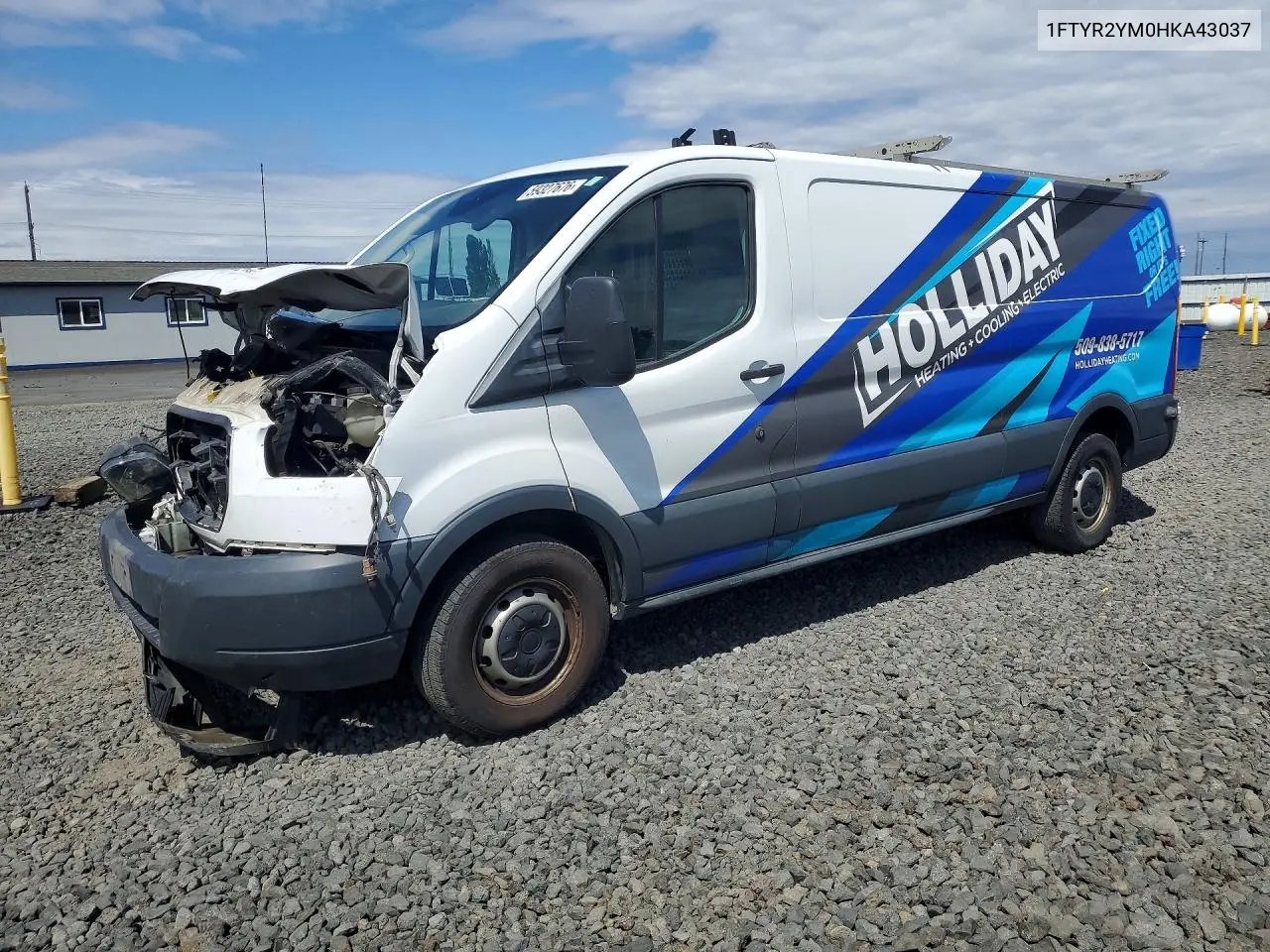 2017 Ford Transit T-250 VIN: 1FTYR2YM0HKA43037 Lot: 59327676