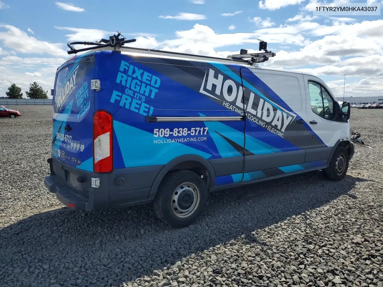 2017 Ford Transit T-250 VIN: 1FTYR2YM0HKA43037 Lot: 59327676