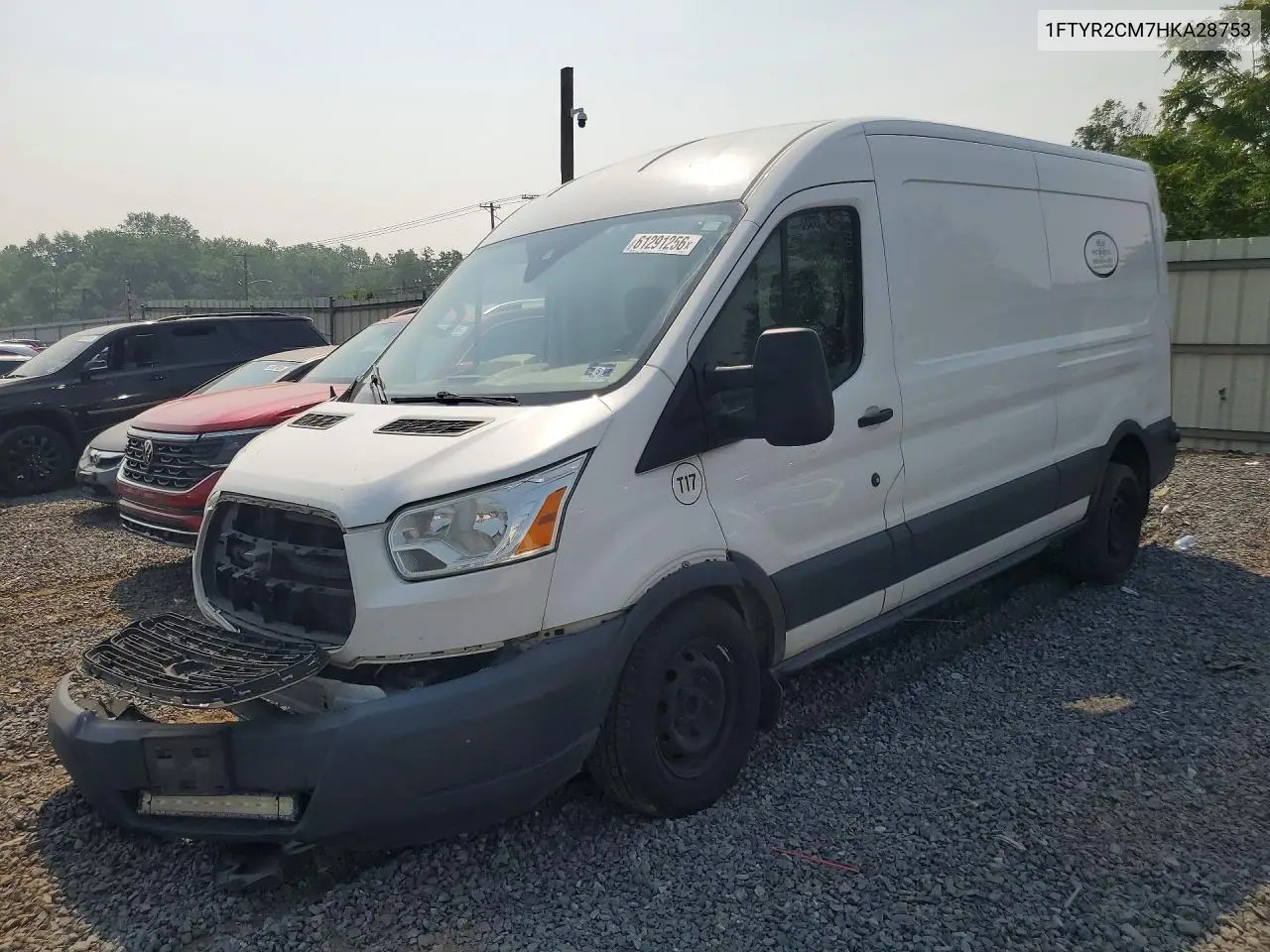 2017 Ford Transit T-250 VIN: 1FTYR2CM7HKA28753 Lot: 61291256