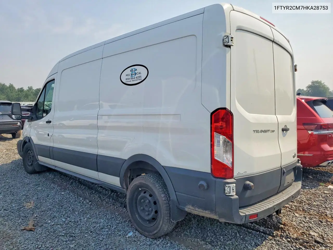 2017 Ford Transit T-250 VIN: 1FTYR2CM7HKA28753 Lot: 61291256