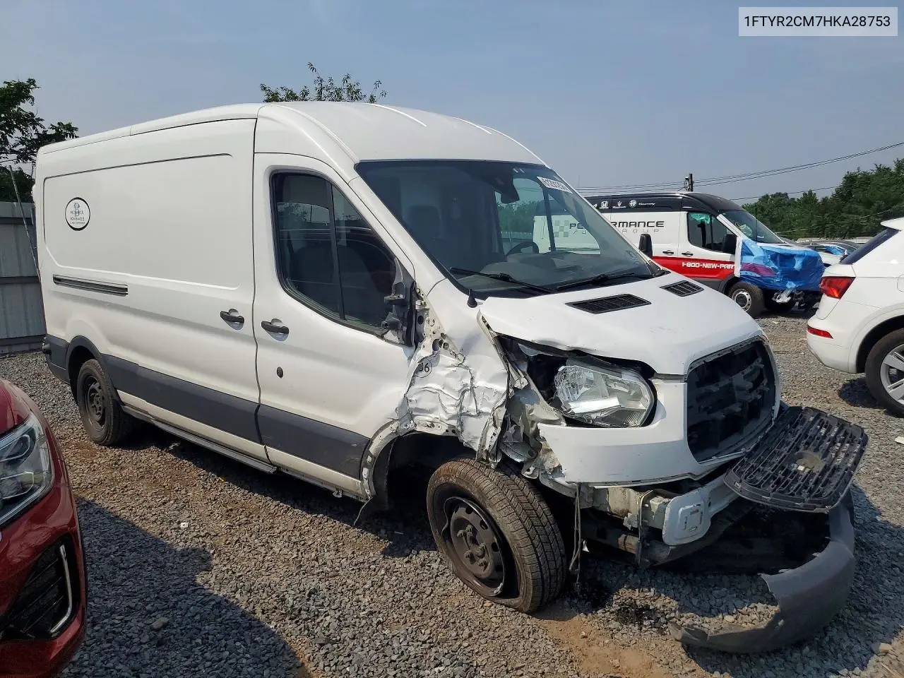 2017 Ford Transit T-250 VIN: 1FTYR2CM7HKA28753 Lot: 61291256