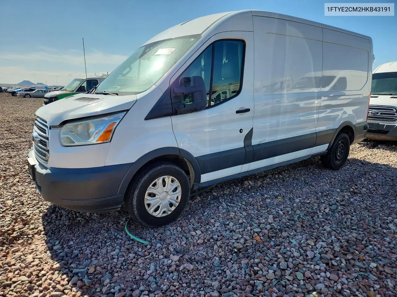2017 Ford Transit T-150 VIN: 1FTYE2CM2HKB43191 Lot: 61400336
