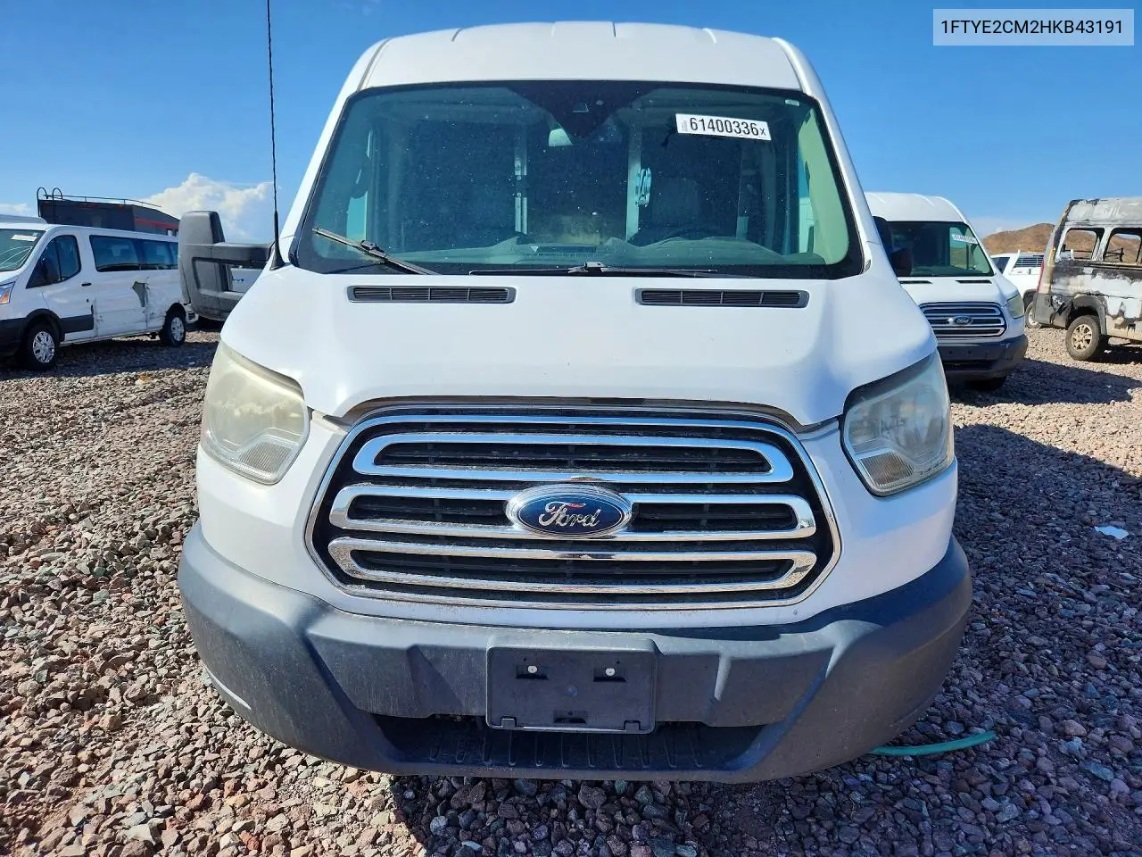 2017 Ford Transit T-150 VIN: 1FTYE2CM2HKB43191 Lot: 61400336