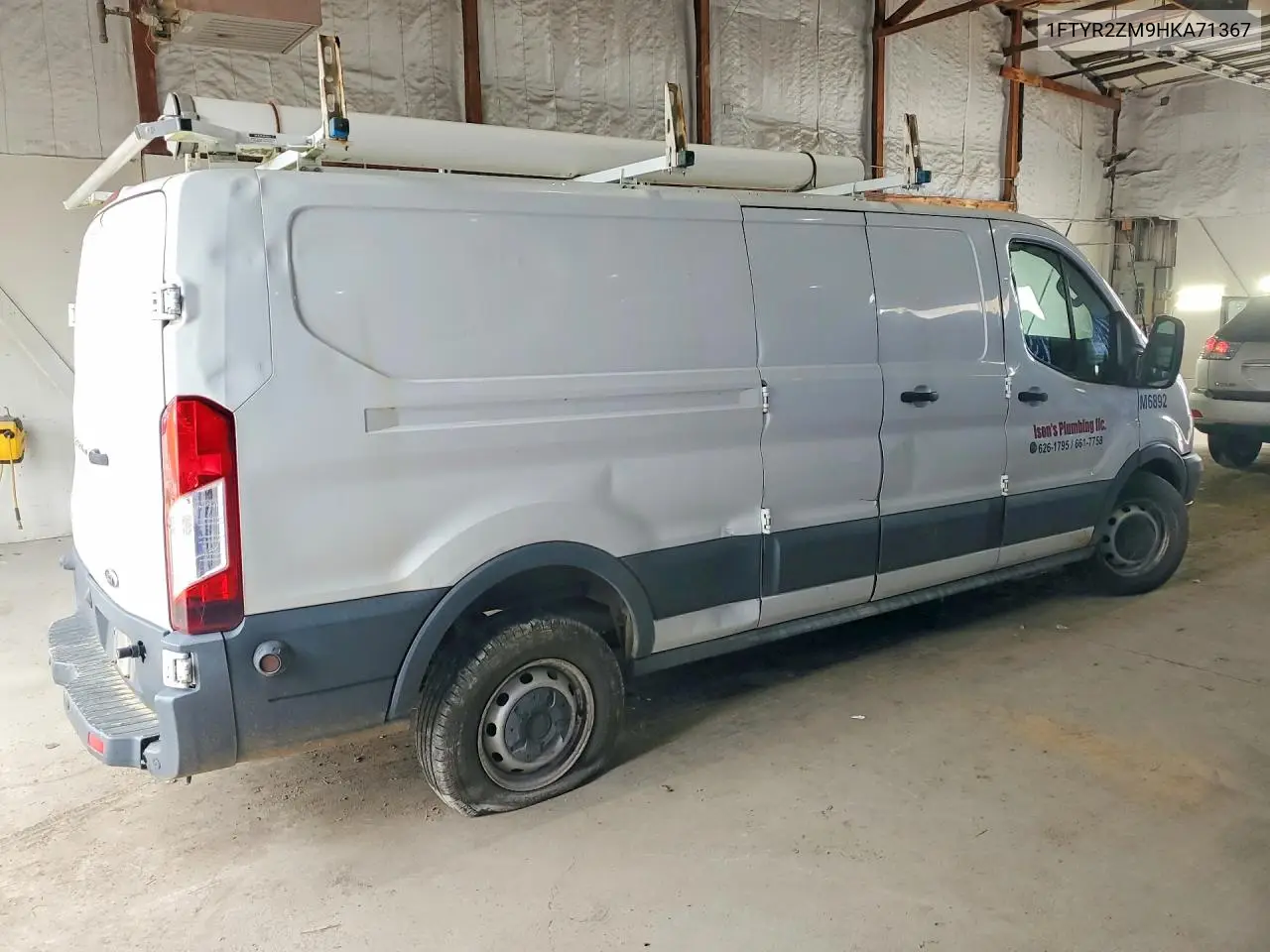 2017 Ford Transit T-250 VIN: 1FTYR2ZM9HKA71367 Lot: 61565506