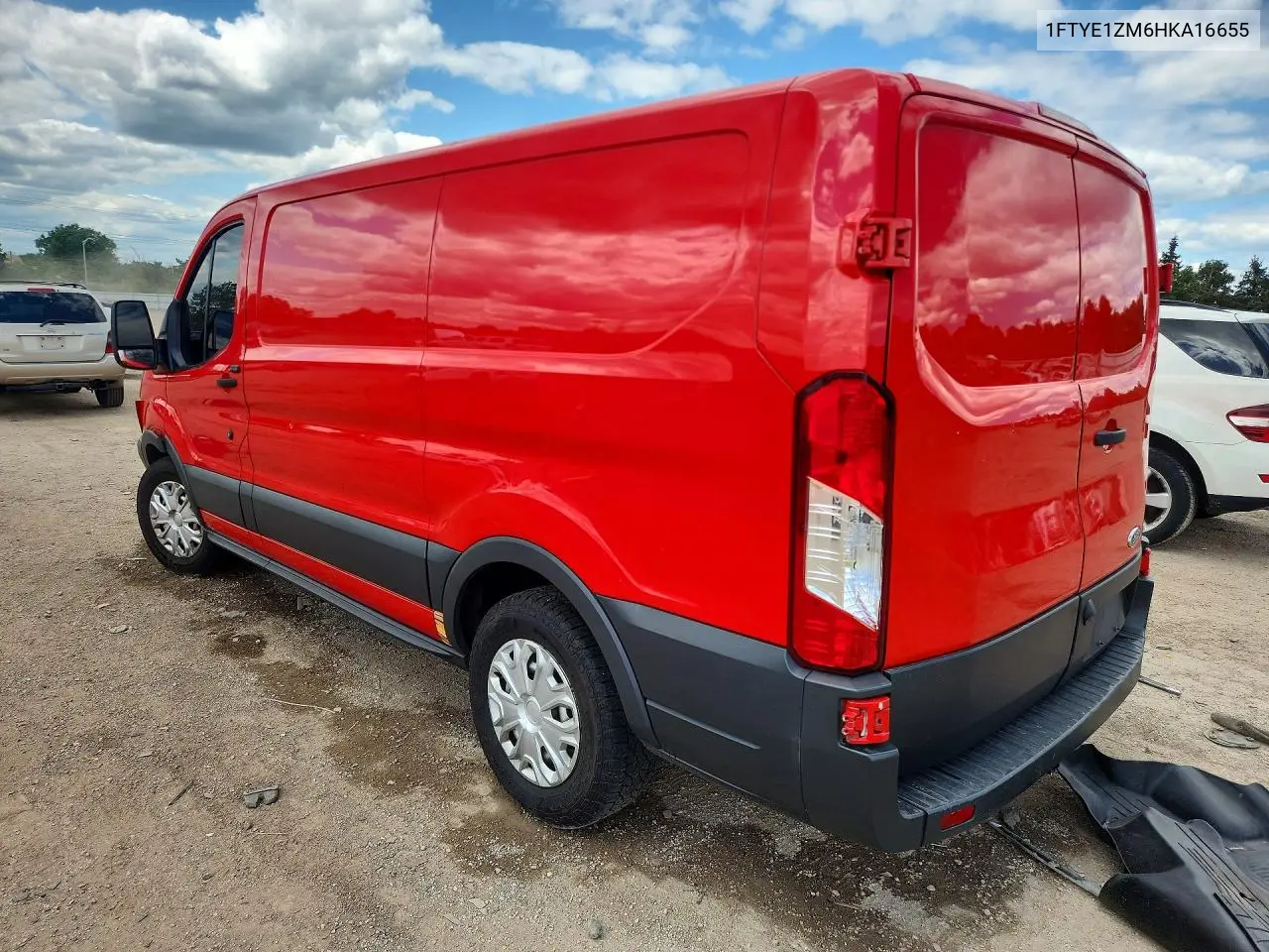 2017 Ford Transit T-150 VIN: 1FTYE1ZM6HKA16655 Lot: 61803306