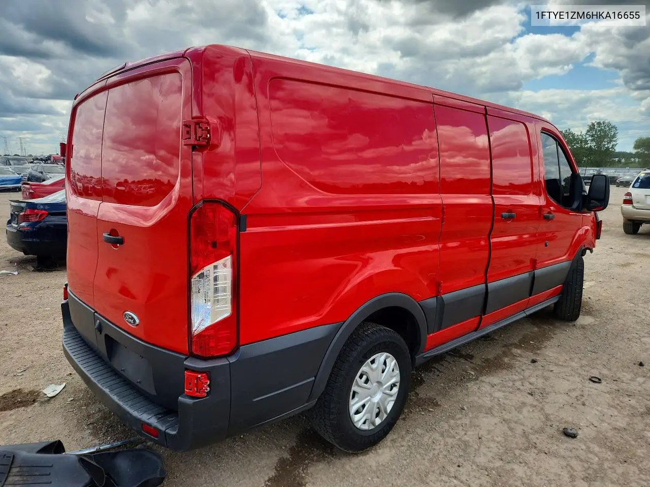 2017 Ford Transit T-150 VIN: 1FTYE1ZM6HKA16655 Lot: 61803306