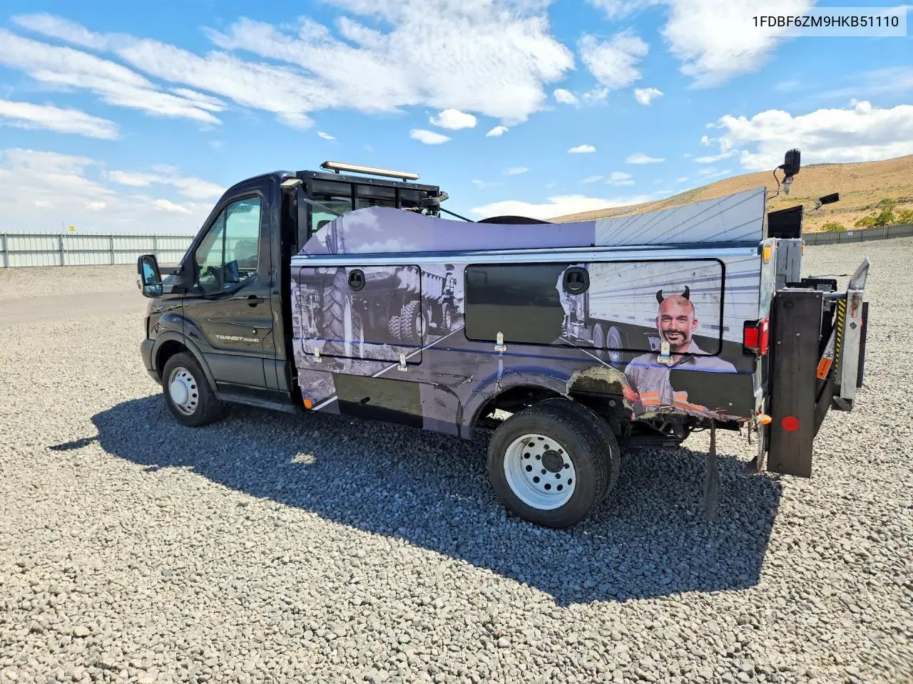2017 Ford Transit T-350 Hd VIN: 1FDBF6ZM9HKB51110 Lot: 61909796