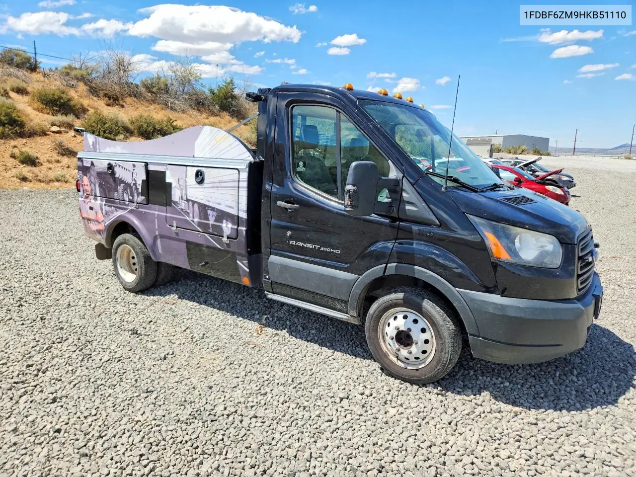 2017 Ford Transit T-350 Hd VIN: 1FDBF6ZM9HKB51110 Lot: 61909796