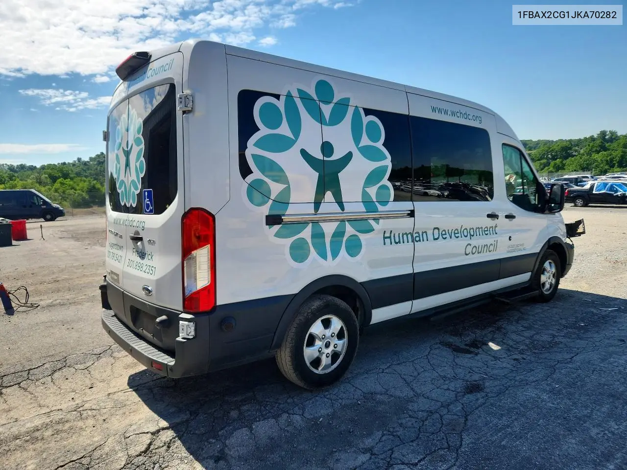 2018 Ford Transit T-350 VIN: 1FBAX2CG1JKA70282 Lot: 57225576
