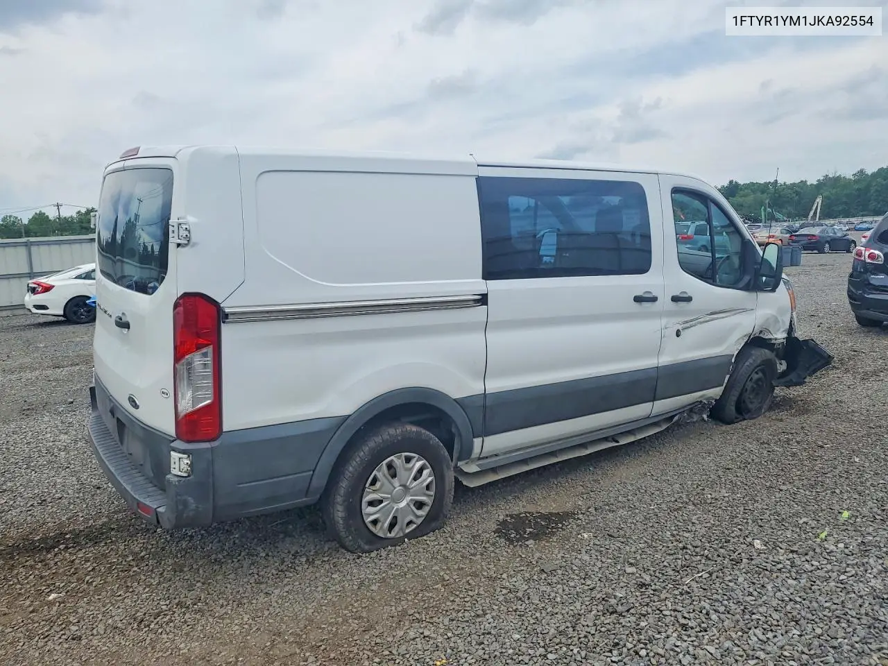 2018 Ford Transit T-250 VIN: 1FTYR1YM1JKA92554 Lot: 58971736