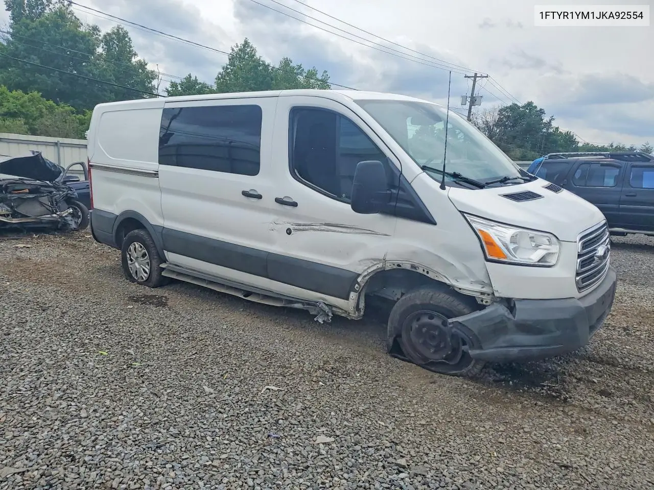 2018 Ford Transit T-250 VIN: 1FTYR1YM1JKA92554 Lot: 58971736