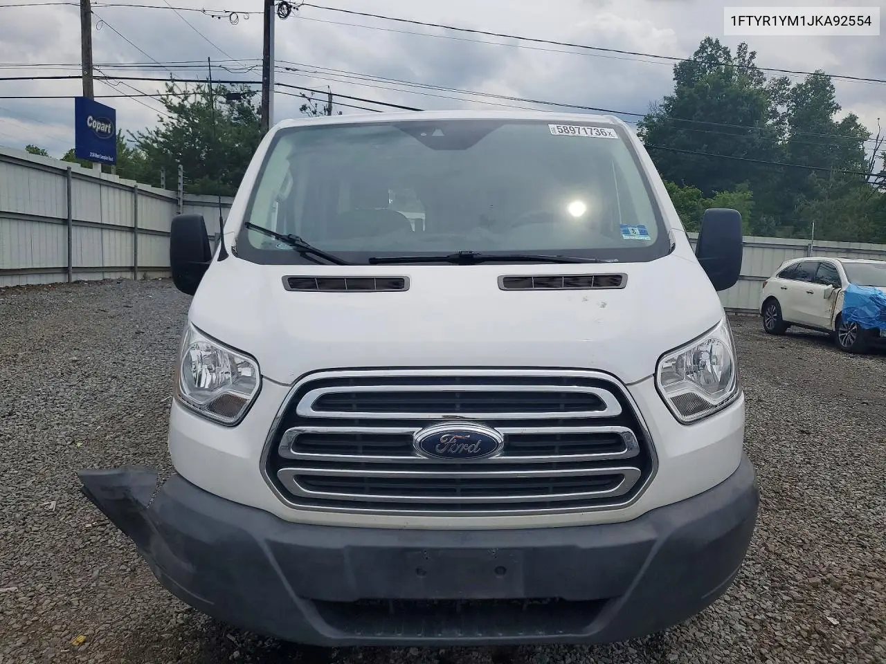 2018 Ford Transit T-250 VIN: 1FTYR1YM1JKA92554 Lot: 58971736