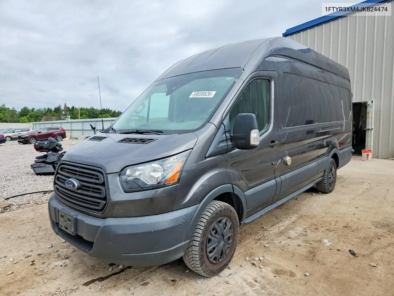 2018 Ford Transit T-250 VIN: 1FTYR3XM4JKB24474 Lot: 59859526