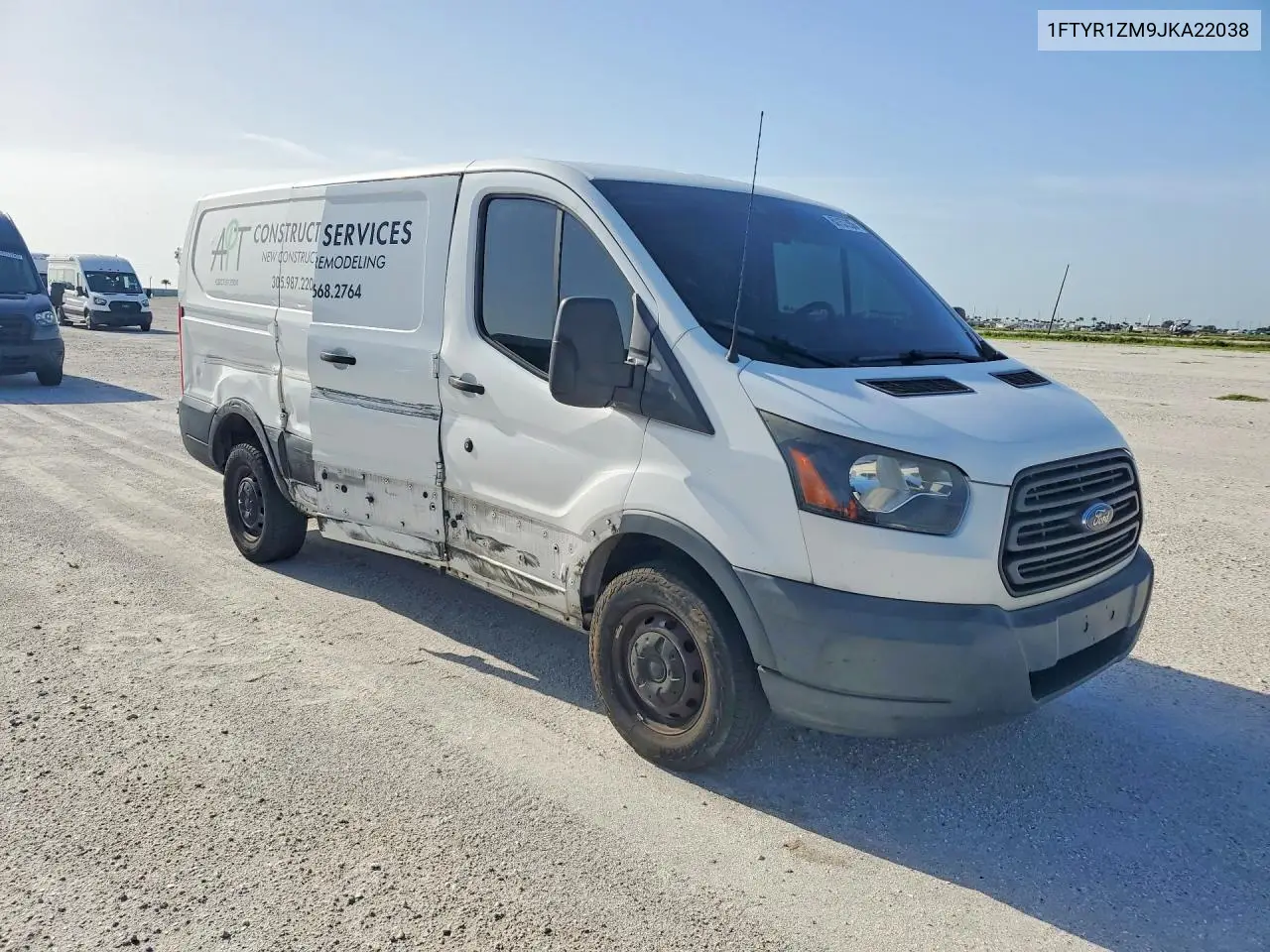 2018 Ford Transit T-250 VIN: 1FTYR1ZM9JKA22038 Lot: 60157356