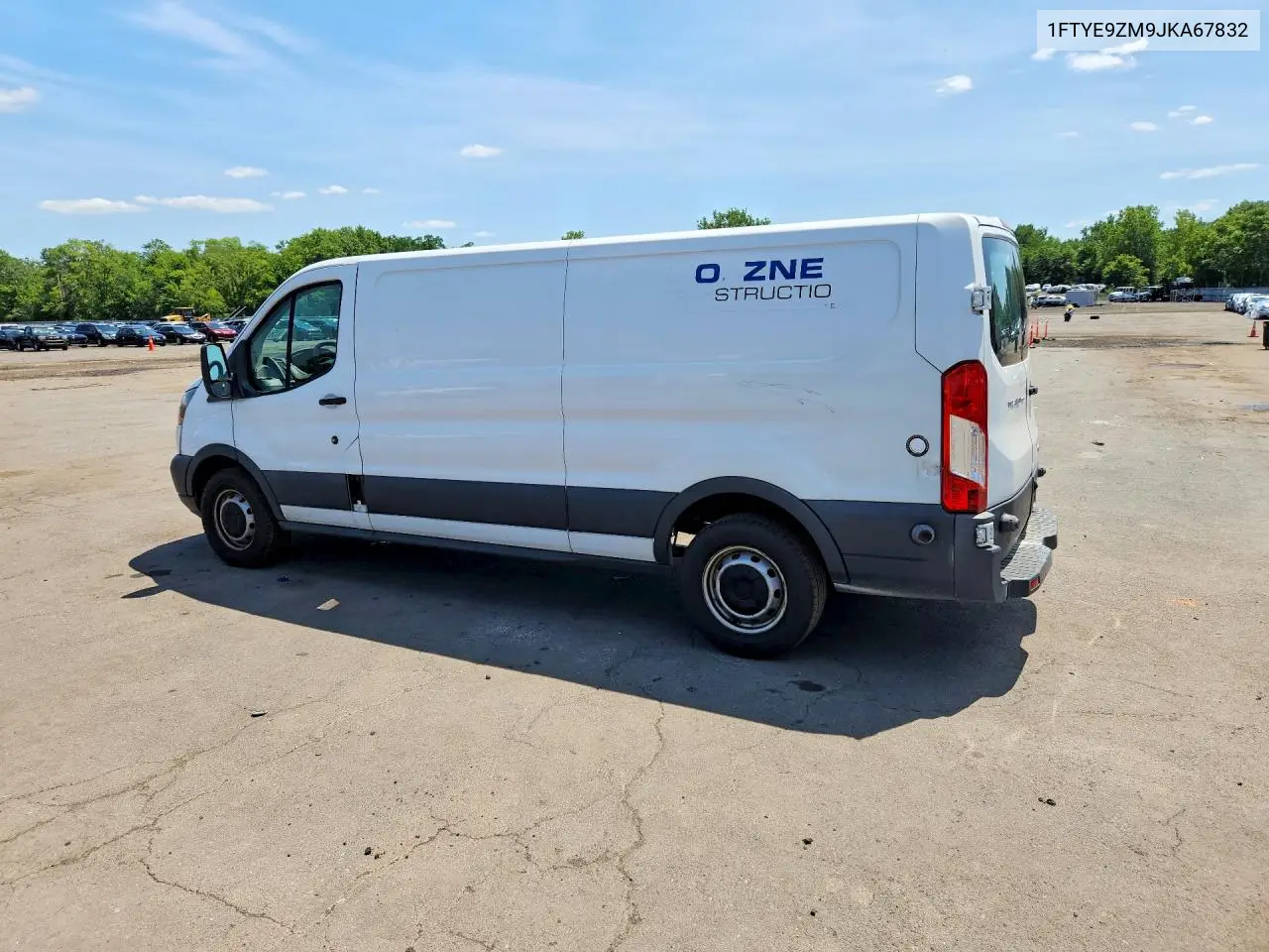 2018 Ford Transit T-150 VIN: 1FTYE9ZM9JKA67832 Lot: 60561536