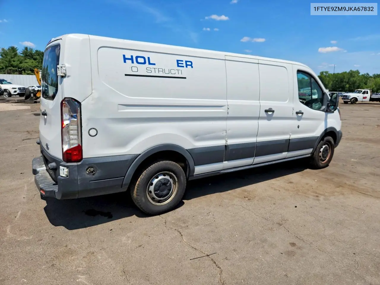 2018 Ford Transit T-150 VIN: 1FTYE9ZM9JKA67832 Lot: 60561536