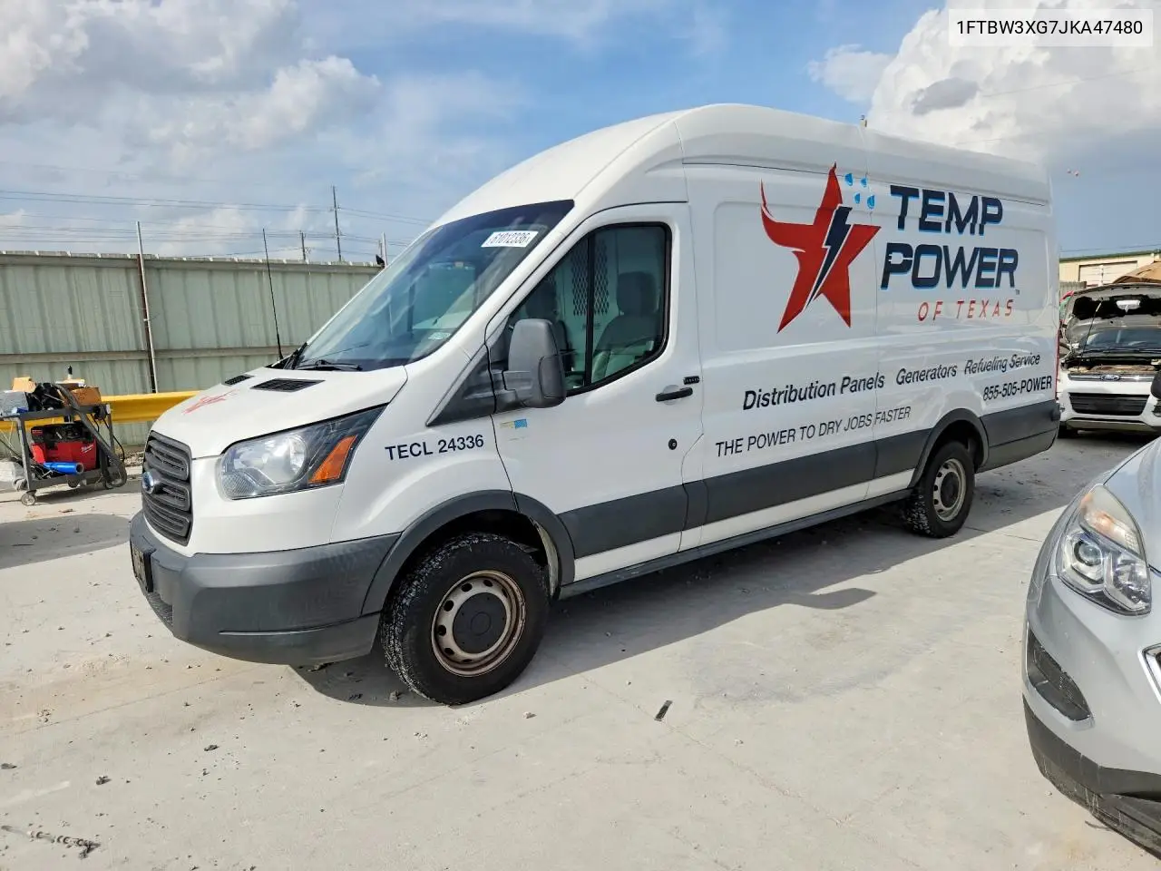 2018 Ford Transit T-350 VIN: 1FTBW3XG7JKA47480 Lot: 61012336