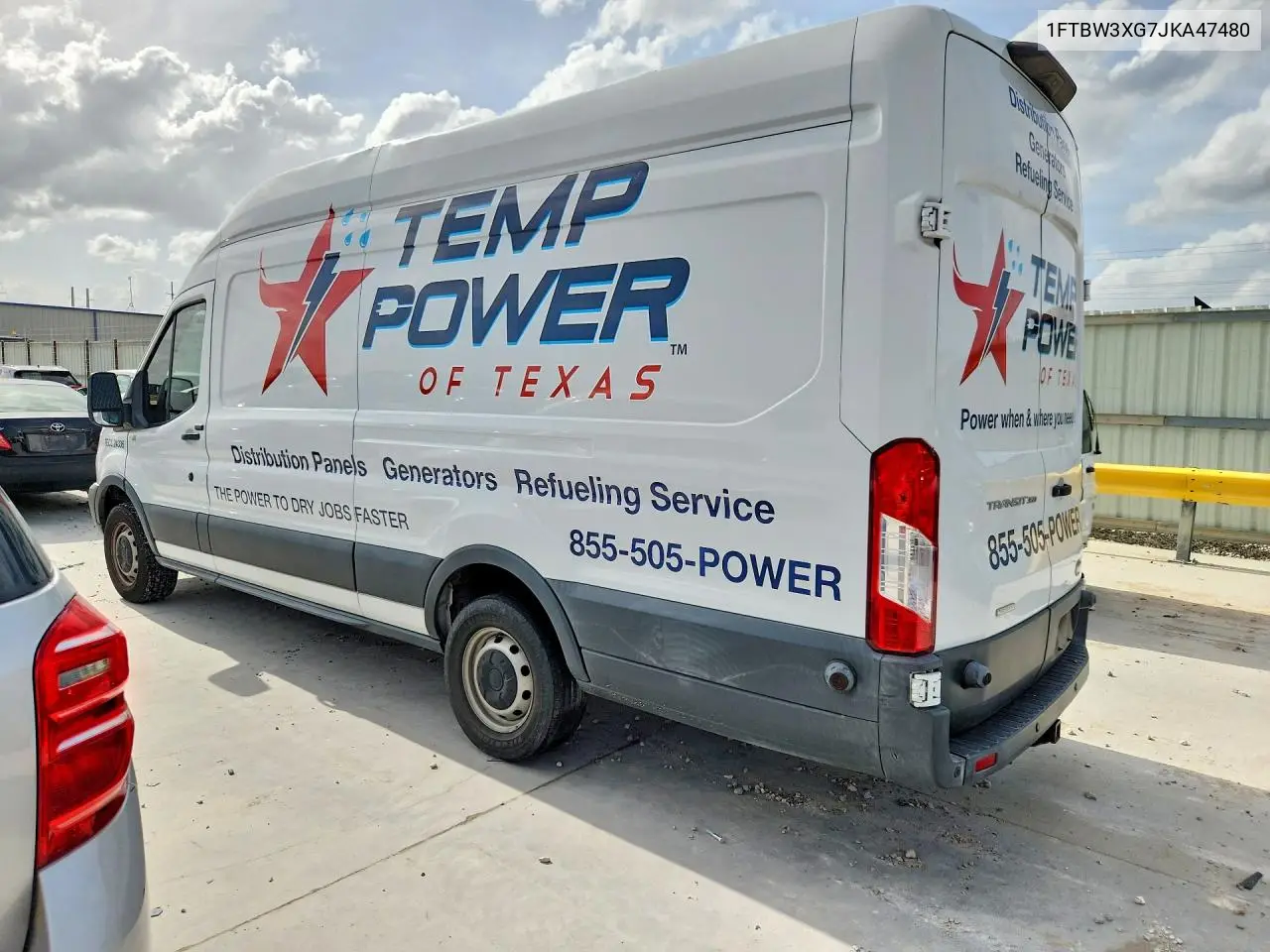 2018 Ford Transit T-350 VIN: 1FTBW3XG7JKA47480 Lot: 61012336