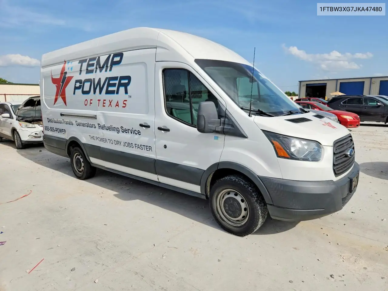 2018 Ford Transit T-350 VIN: 1FTBW3XG7JKA47480 Lot: 61012336