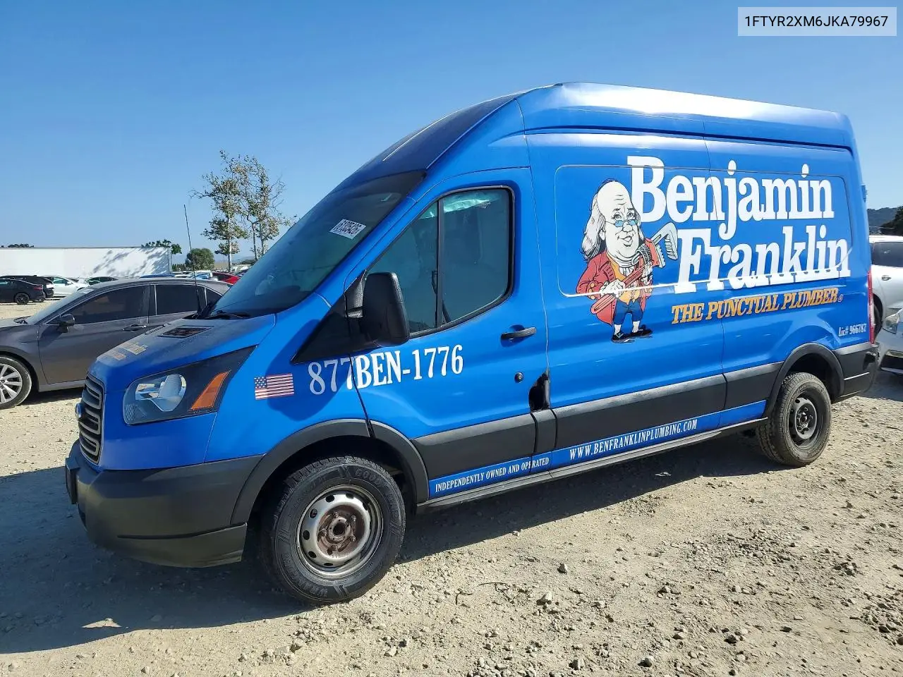 2018 Ford Transit T-250 VIN: 1FTYR2XM6JKA79967 Lot: 61305426