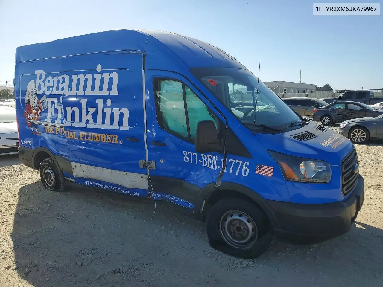 2018 Ford Transit T-250 VIN: 1FTYR2XM6JKA79967 Lot: 61305426