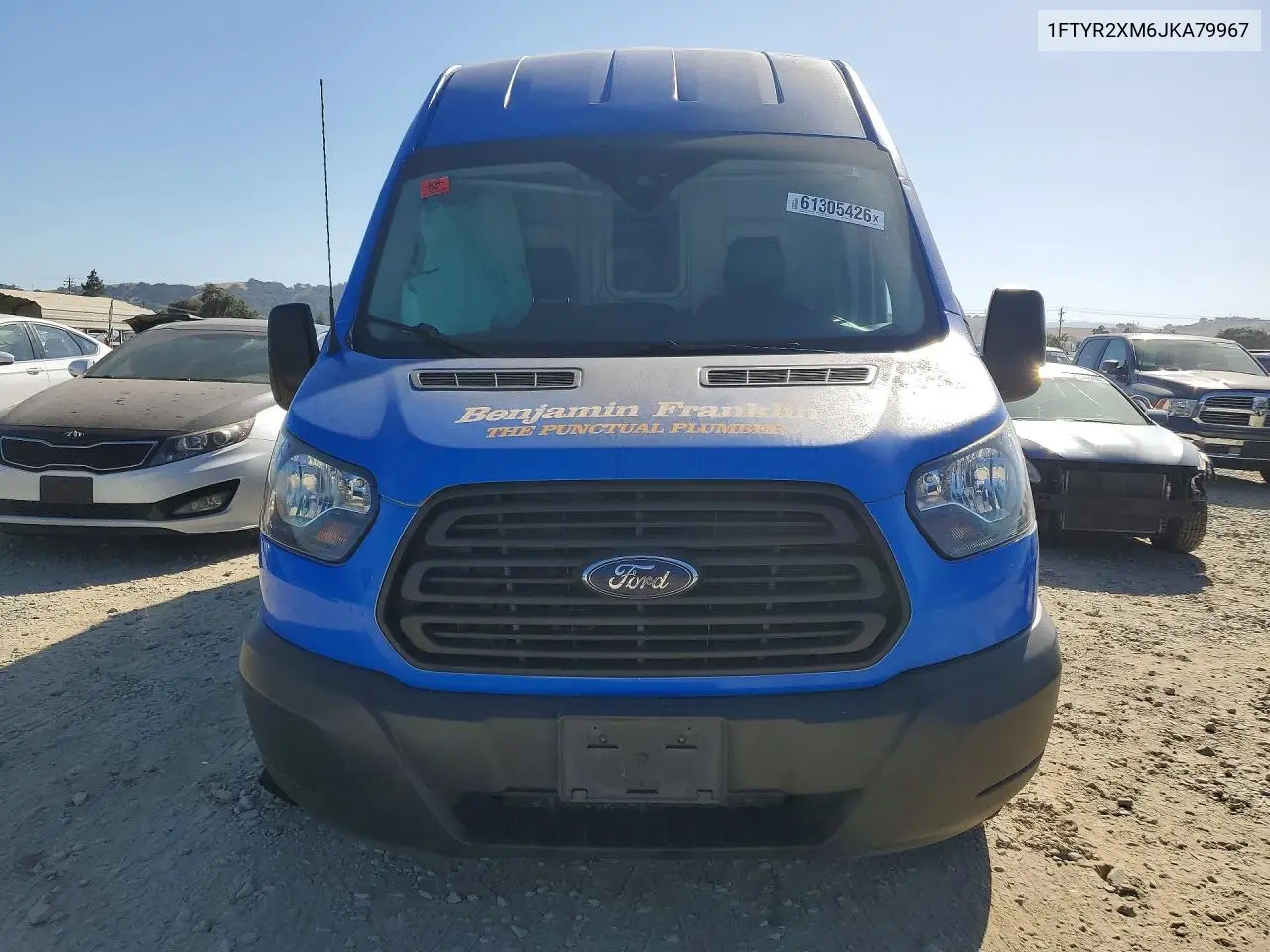 2018 Ford Transit T-250 VIN: 1FTYR2XM6JKA79967 Lot: 61305426