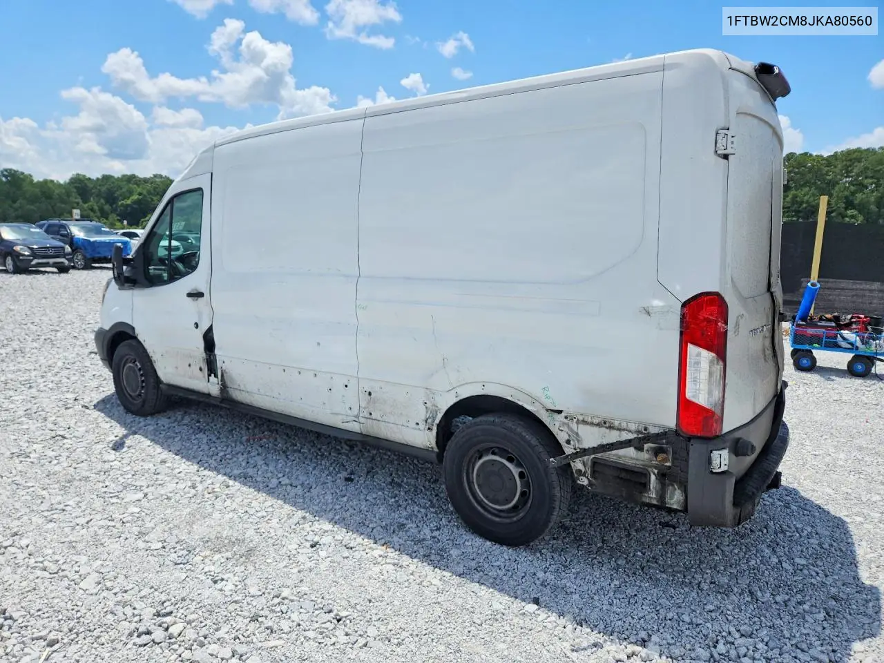 2018 Ford Transit T-350 VIN: 1FTBW2CM8JKA80560 Lot: 61766166