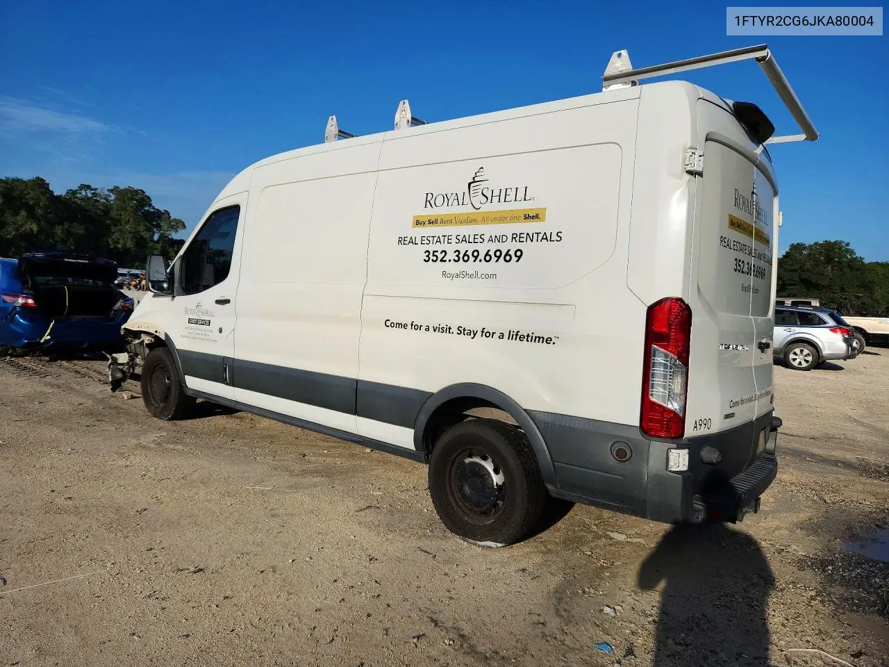 2018 Ford Transit T-250 VIN: 1FTYR2CG6JKA80004 Lot: 62065166