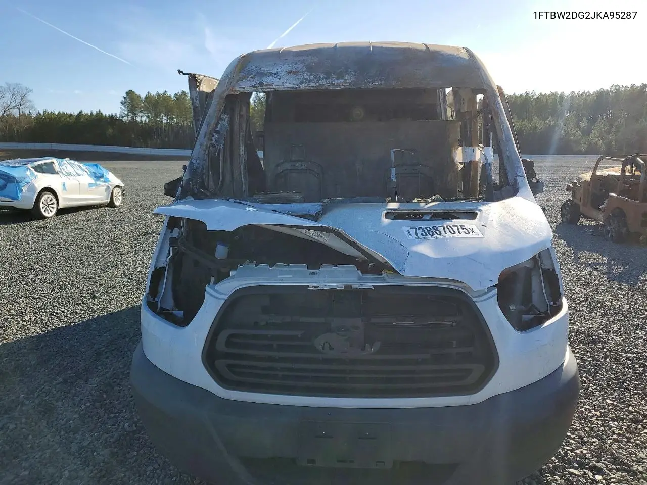 2018 Ford Transit T-350 Utility / Service Van VIN: 1FTBW2DG2JKA95287 Lot: 73887075