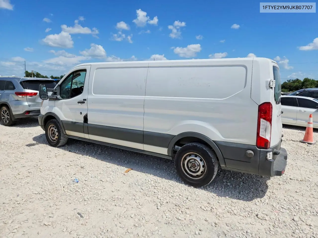 2018 Ford Transit 150 Delivery Van VIN: 1FTYE2YM9JKB07707 Lot: 85454955