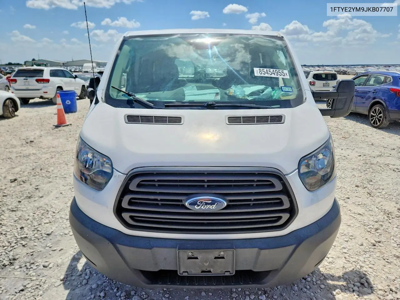 2018 Ford Transit 150 Delivery Van VIN: 1FTYE2YM9JKB07707 Lot: 85454955