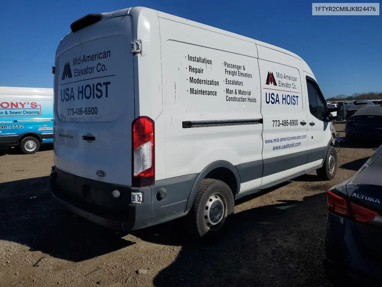 1FTYR2CM8JKB24476 2018 Ford Transit T-250