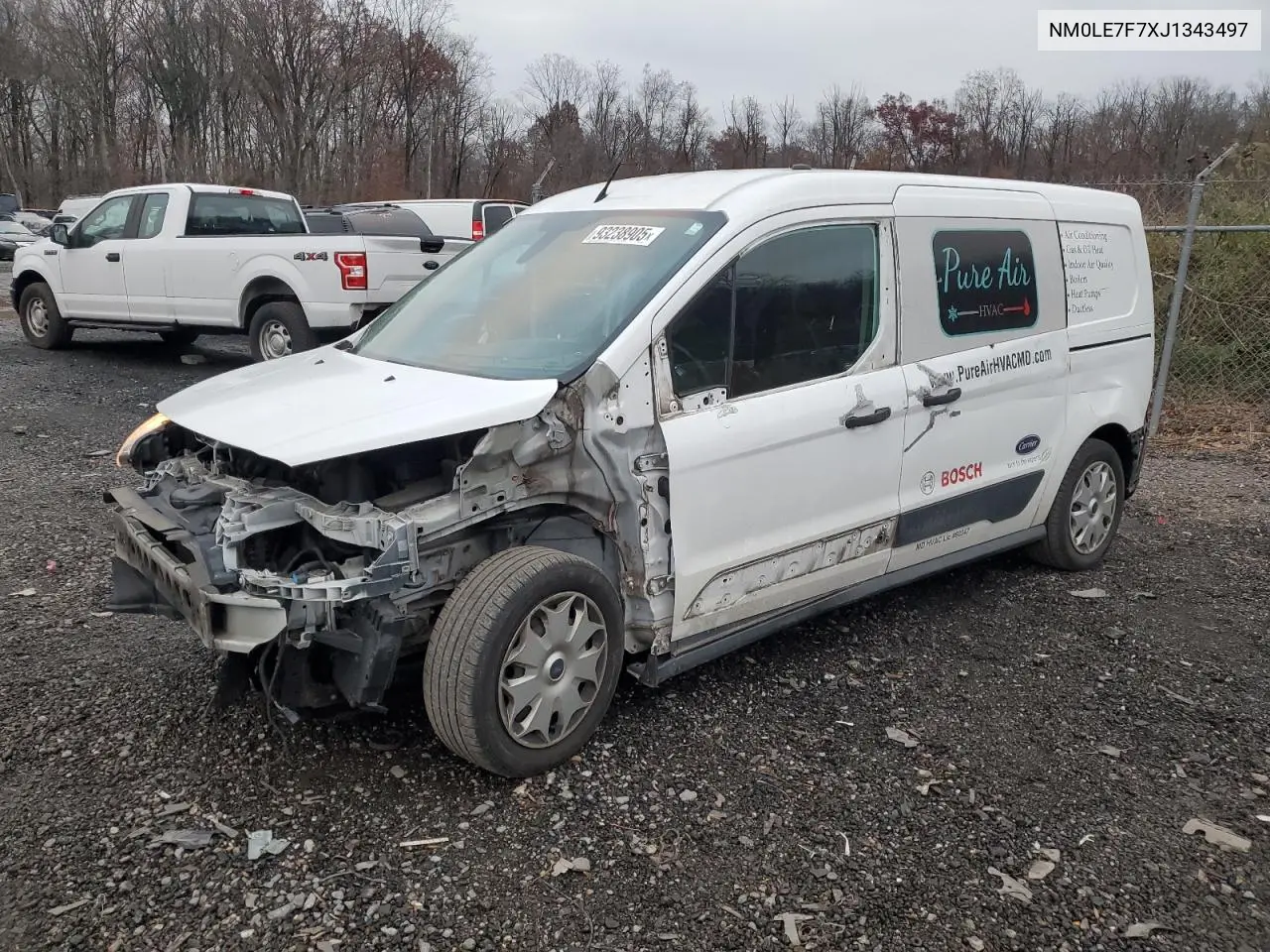 NM0LE7F7XJ1343497 2018 Ford Transit Connect Xlt