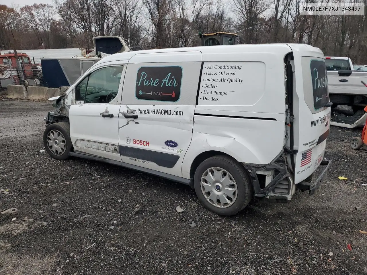 NM0LE7F7XJ1343497 2018 Ford Transit Connect Xlt