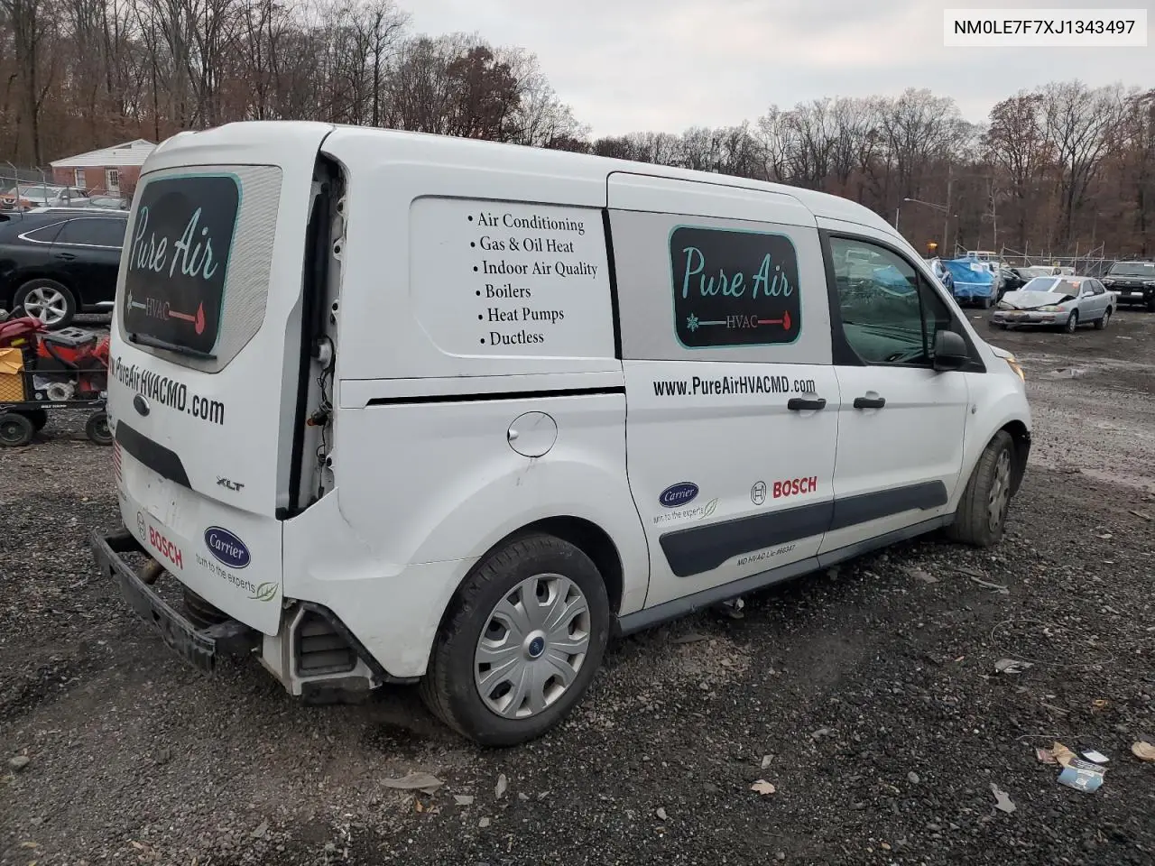 NM0LE7F7XJ1343497 2018 Ford Transit Connect Xlt