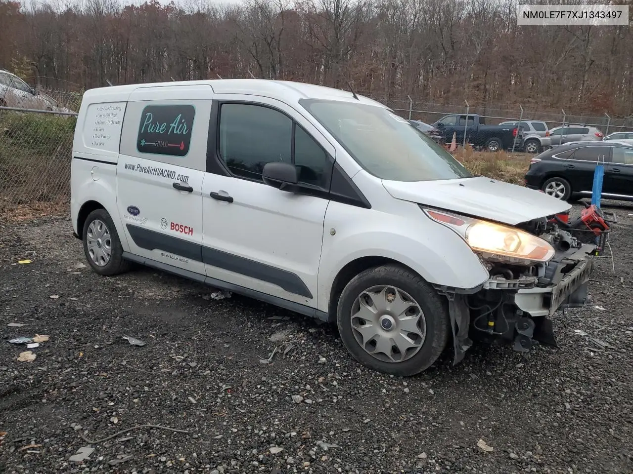 NM0LE7F7XJ1343497 2018 Ford Transit Connect Xlt
