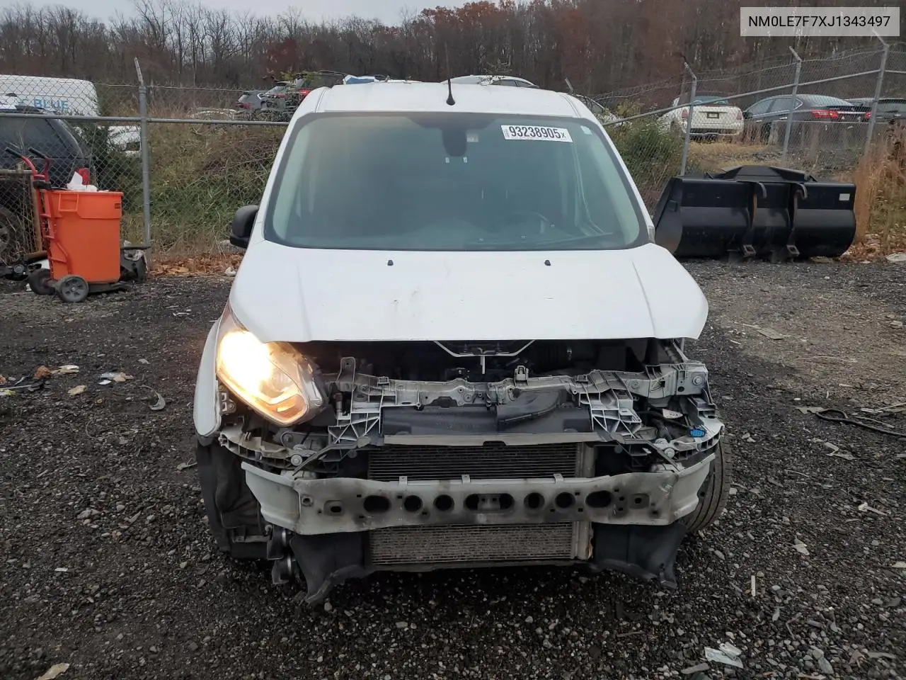 NM0LE7F7XJ1343497 2018 Ford Transit Connect Xlt